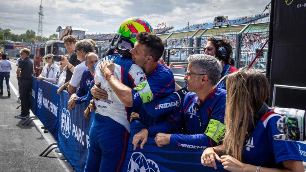 Charlie Wurz celebrated another podium finish 